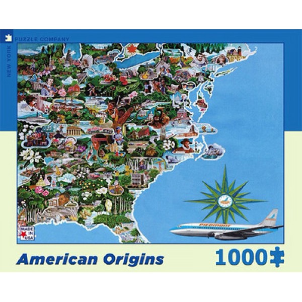 Słynne miejsca i postaci w USA (1000el.) - Sklep Art Puzzle